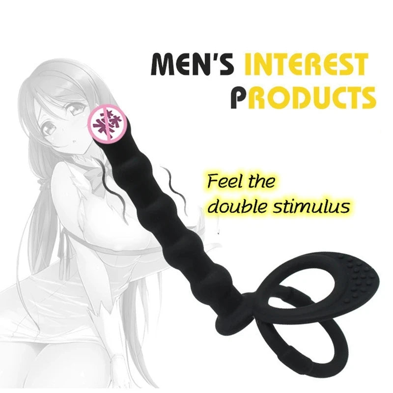 Jouets sexuels Gode anal Plug anal Masturbation pour adultes Hommes Femmes Gay Perles anales en silicone Stimulateur vaginal du point G Perles d'arrière-cour