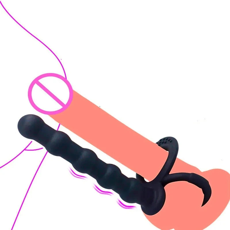 Jouets sexuels Gode anal Plug anal Masturbation pour adultes Hommes Femmes Gay Perles anales en silicone Stimulateur vaginal du point G Perles d'arrière-cour