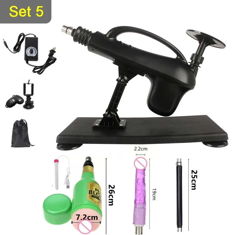 Sextoy - Machine sexuelle télescopique automatique à course de 45 mm, jouet sexuel féminin DIY 3XLR, machine sexuelle de masturbation pour hommes et femmes, 0 à 500 tr/min