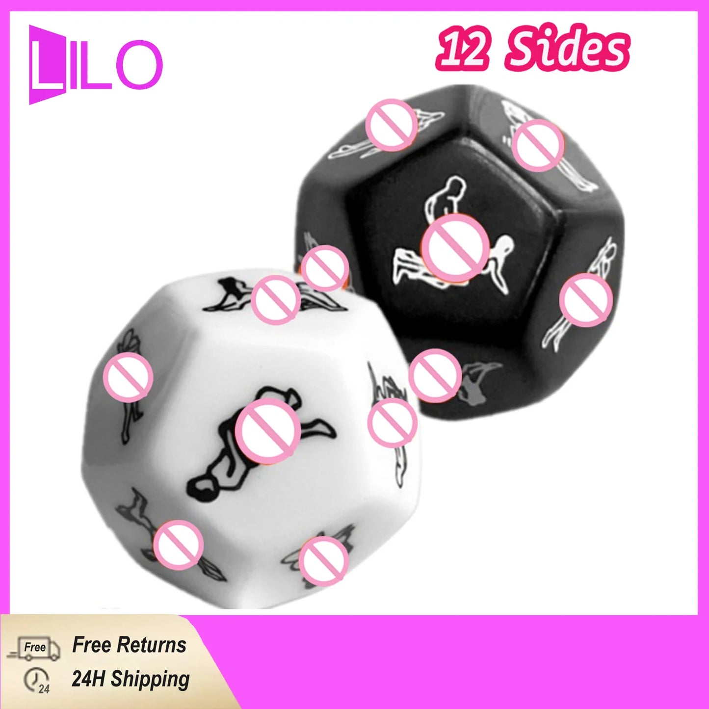 Dés sexy, différentes poses, jeux de dés, produits sexuels, bondage érotique, jeux pour adultes, accessoires BDSM, jouets lumineux 2/1 pièces