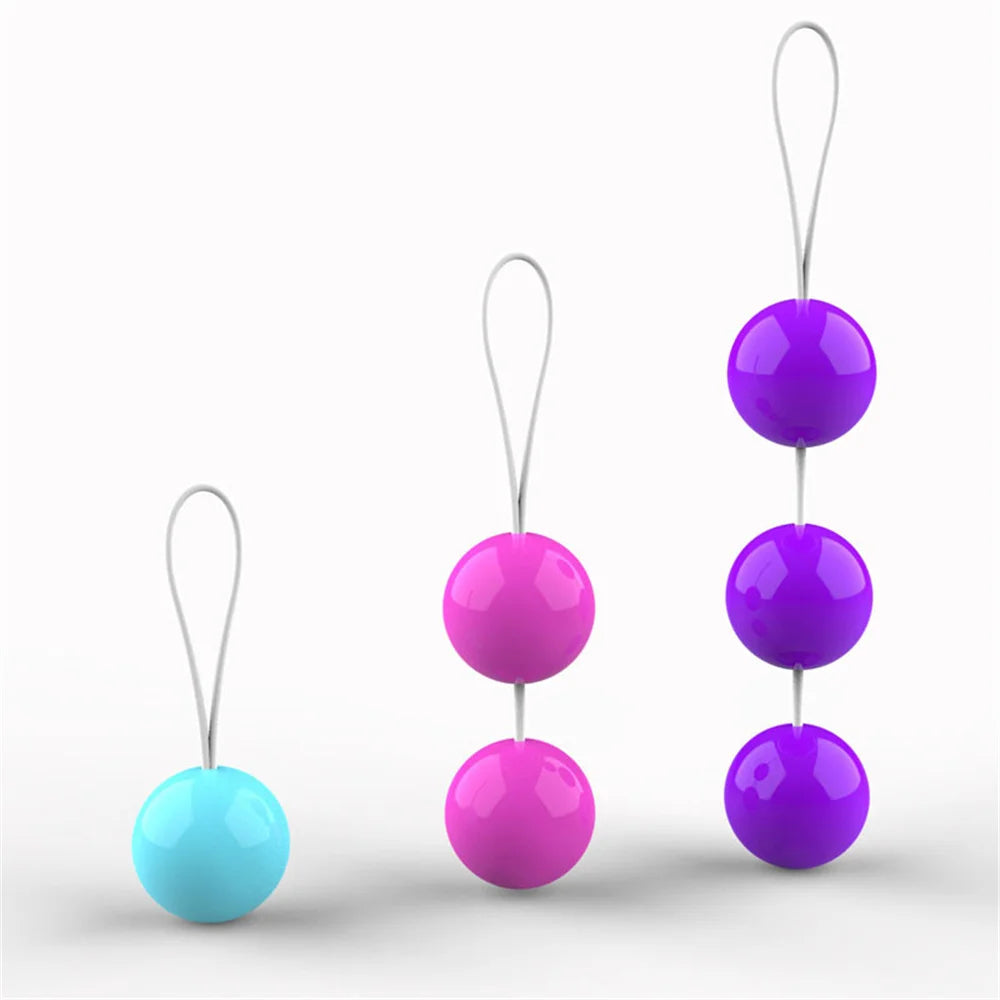 Boules intelligentes colorées, boules chinoises de Kegel, boules Ben Wa, machine d'exercice pour resserrer le vagin, jouet sexuel pour femmes, boules vaginales de Geisha