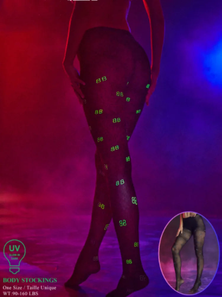 Lingerie érotique en résille lumineuse – Body sexy transparent ajouré, tenue en filet pour jeux de bondage, lingerie sensuelle