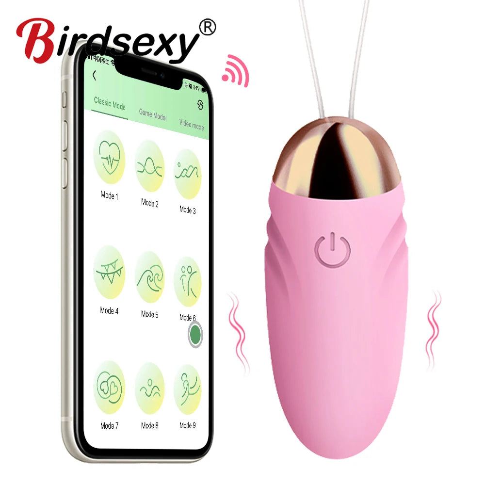 Vibromasseur gode sans fil avec application, stimulateur vaginal, point G, anal, œuf vibrant, culotte féminine, jouets sexuels portables pour femmes adultes