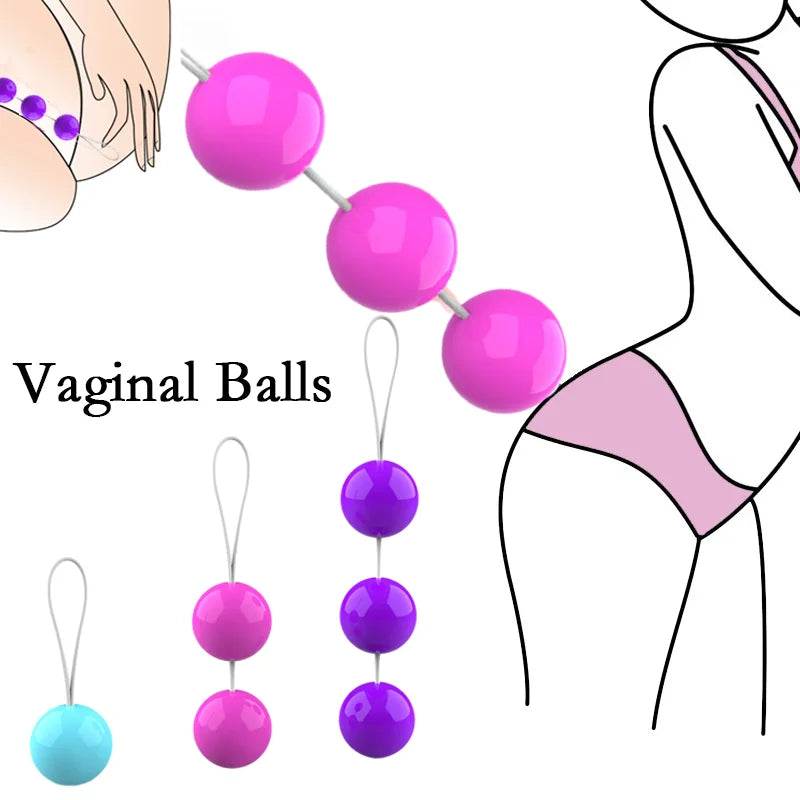 Boules de Kegel vaginales lisses, entraîneur sexuel, boule de Geisha, stimulateur anal féminin, exercice de serrage, haltères, jouets sexuels pour femmes