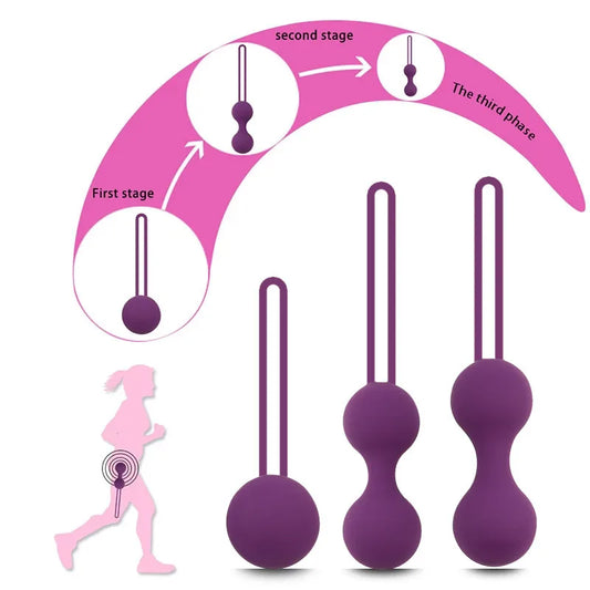 Boule de Kegel en silicone sûre, entraîneur des muscles du plancher pelvien, boule de Vénus, resserrement du périnée, jouets sexuels pour femmes, Geisha vaginale