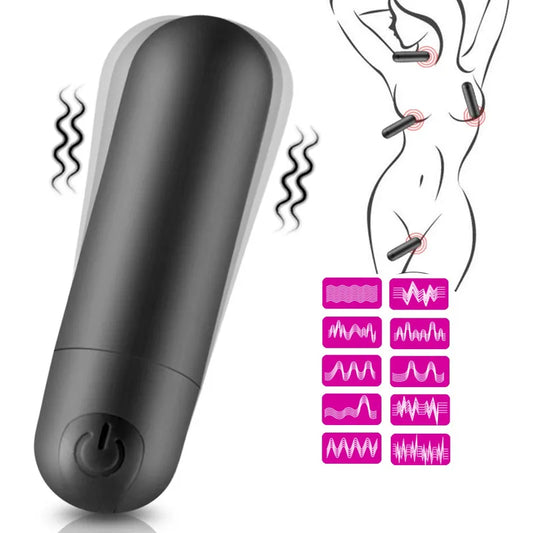 Sextoy -vMini vibromasseur Bullet à 10 vitesses, chargement USB, masseur vaginal et anal pour femme, jouets sexuels pour adultes, stimulateur de clitoris