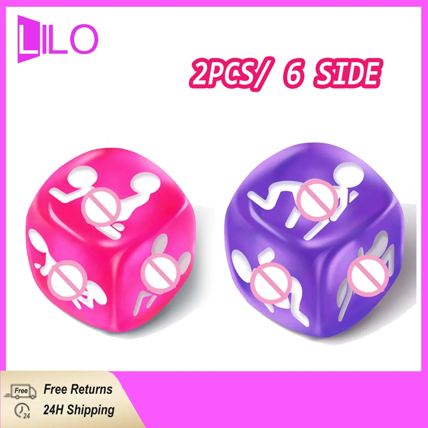 Dés sexy, différentes poses, jeux de dés, produits sexuels, bondage érotique, jeux pour adultes, accessoires BDSM, jouets lumineux 2/1 pièces