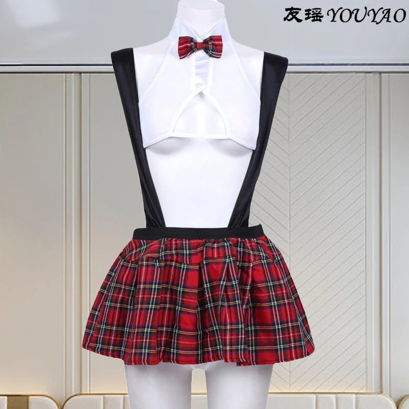 Lingerie sexy - Uniforme Cosplay Sexy Para Mulheres Roupa Intérieur Porno Lingerie Ensemble Sexy Roupa De Dormir Erótica Traje Babydoll Robe