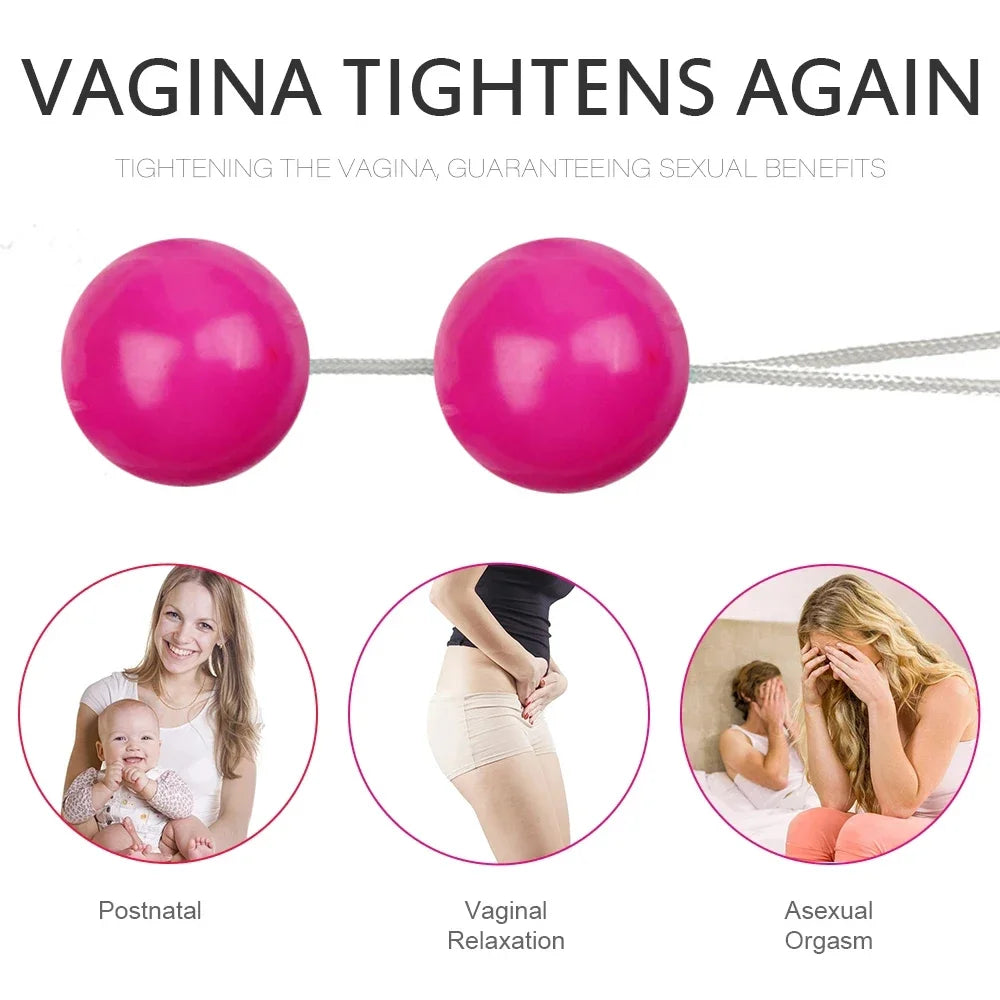 Boules de Kegel vaginales lisses, entraîneur sexuel, boule de Geisha, stimulateur anal féminin, exercice de serrage, haltères, jouets sexuels pour femmes