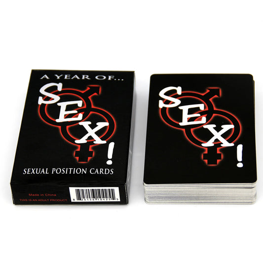Jeu de cartes de positions sexuelles en anglais, jeux de rôle pour adultes, commandes de chambre, une année de jouets sexuels pour couples de 18 ans et plus, produits érotiques