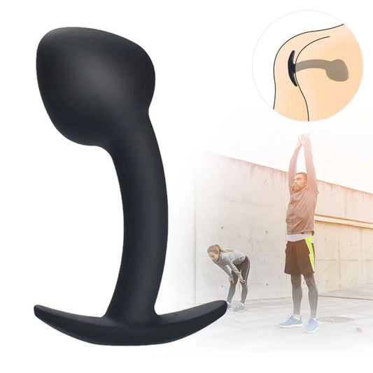 Massage de la prostate, faux pénis, point G, jouet unisexe pour homme et femme, plug anal en silicone, boule de stimulation portable, gode 18+