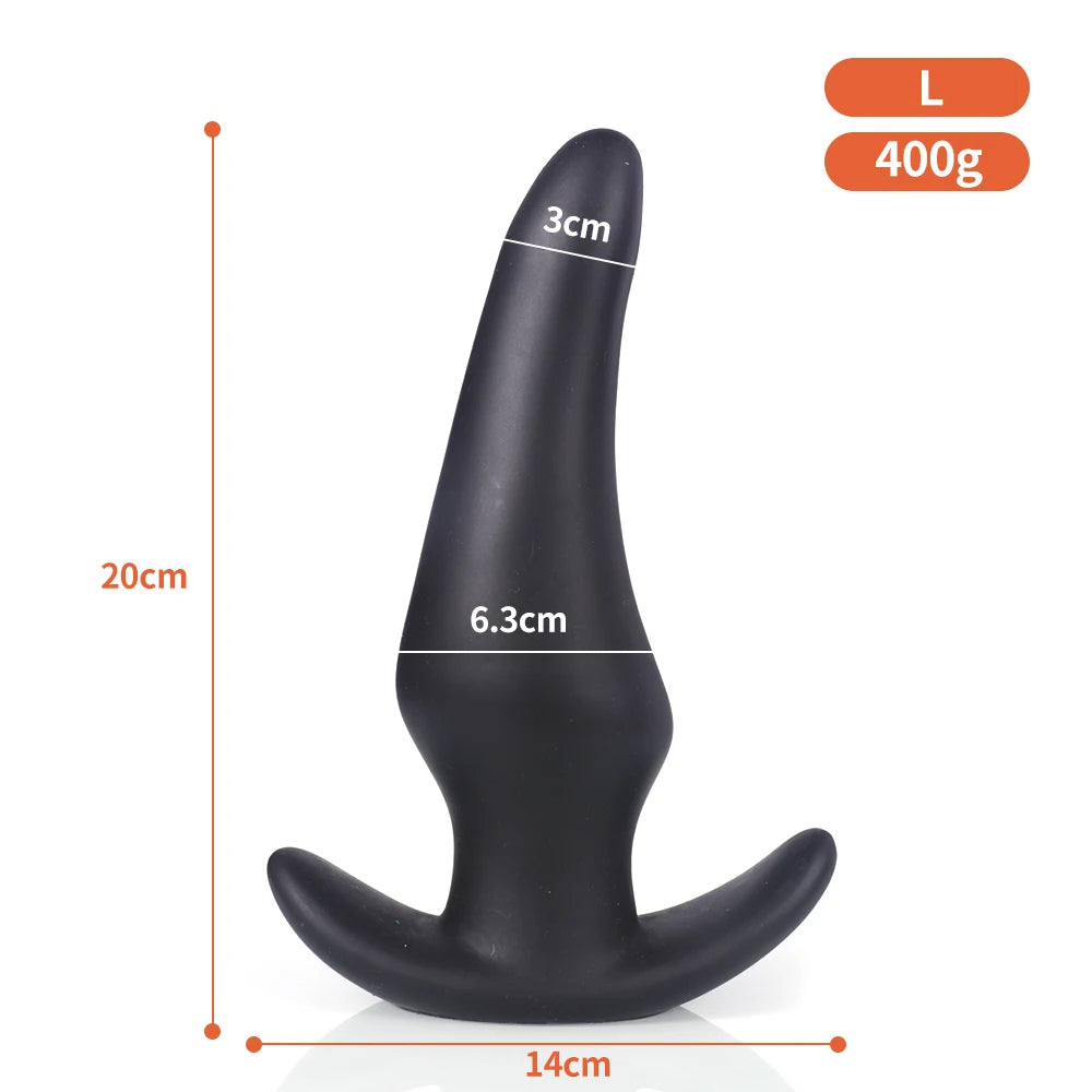 Plug anal souple anti-chute portable, massage de la prostate, silicone liquide, énorme plug anal, entraînement anal, confortable à porter