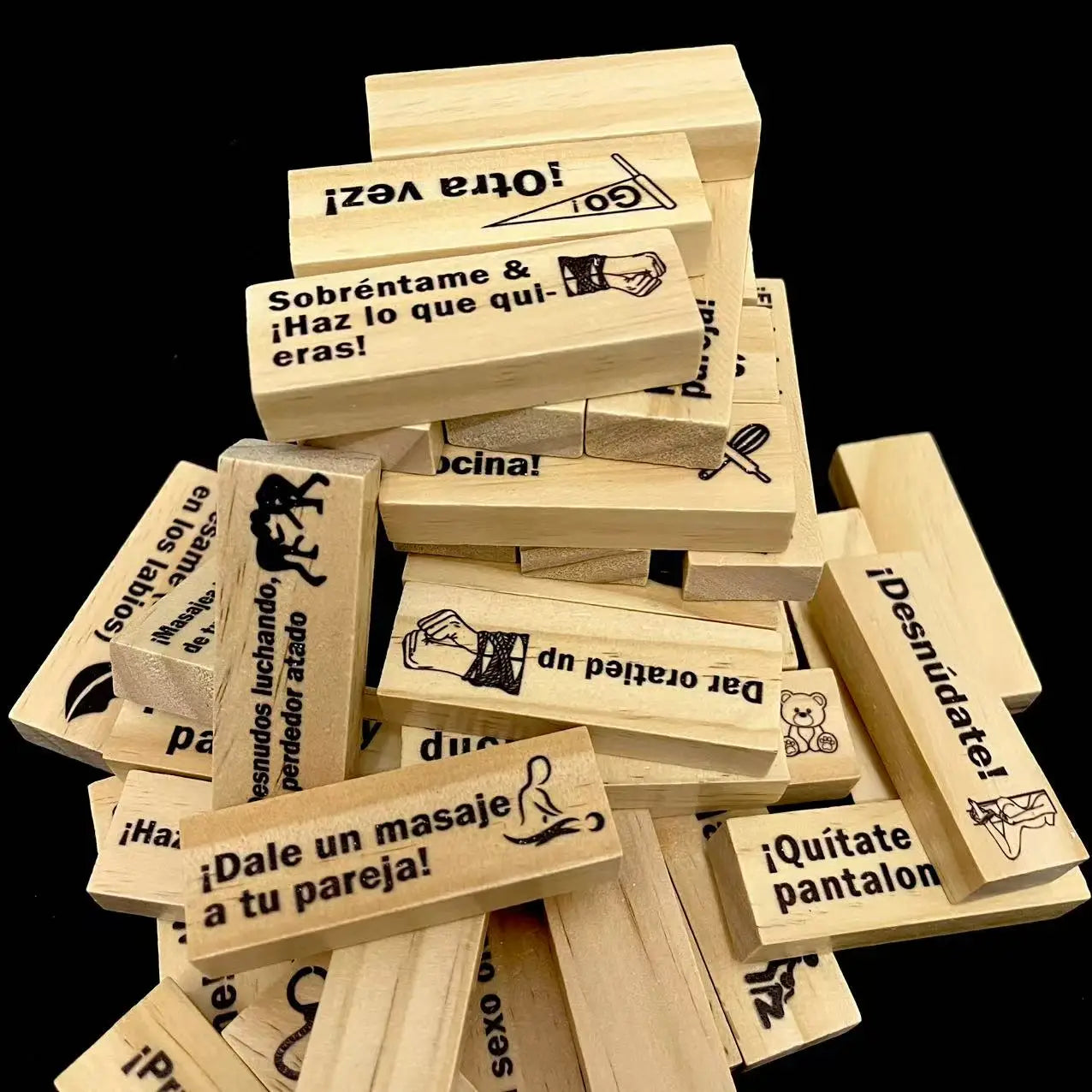 Jeux de société 48 pièces, jouets sexy pour couples, équipement sexy, tour de la passion, soirée en amoureux, jeu de fête pour adultes, produit SM espagnol