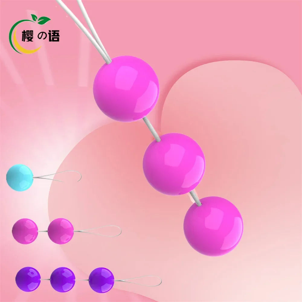 Boules Vaginales à Perles – Sextoys pour Femmes – Boules de Geisha Kegel Intelligentes en ABS Rigide – Simulateur Vaginal – Boules Chinoises Ben Wa – Exercices de Serrage Vaginal