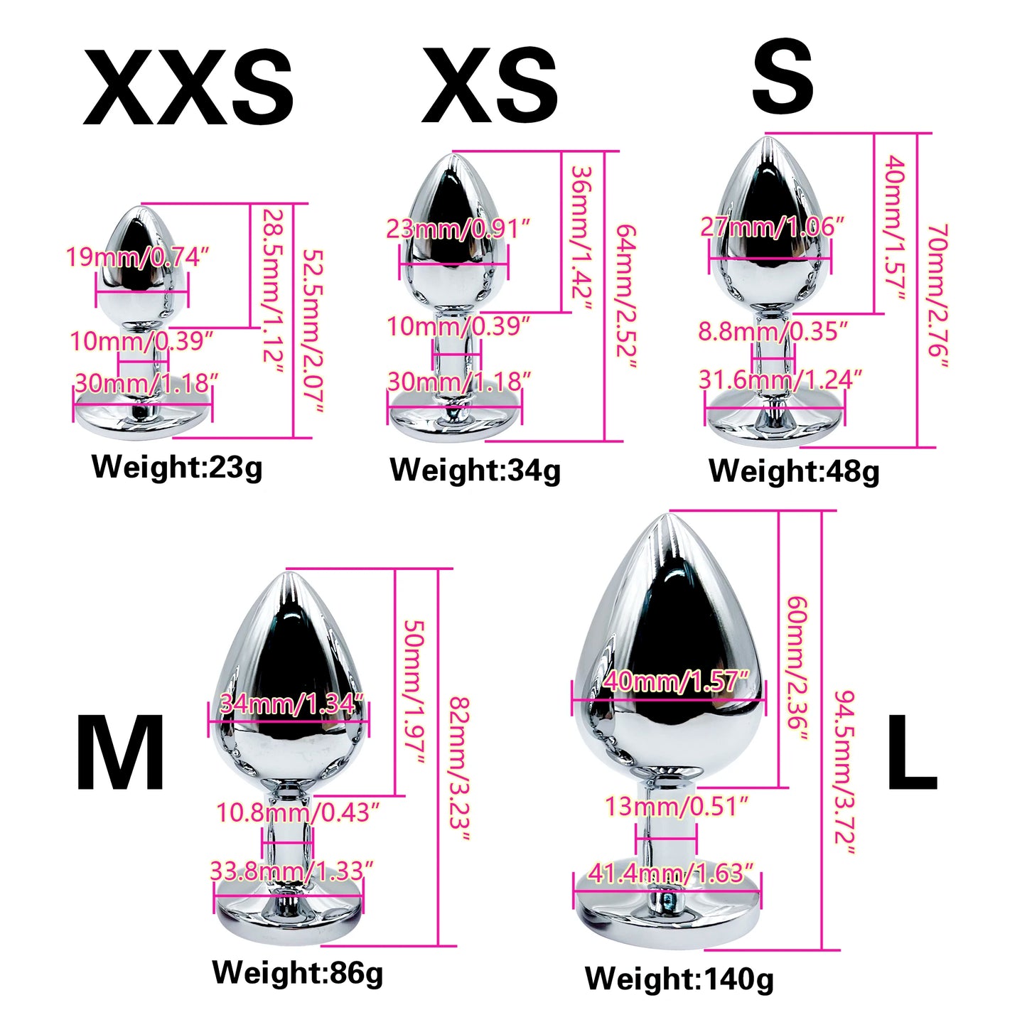 Plug anal en métal, base de bijoux, plug anal 5 tailles pour débutants et experts, jouets pour adultes, godes queue pour femmes et hommes, jouets sexuels, jeux pour couples adultes