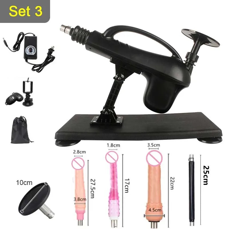 Sextoy - Machine sexuelle télescopique automatique à course de 45 mm, jouet sexuel féminin DIY 3XLR, machine sexuelle de masturbation pour hommes et femmes, 0 à 500 tr/min