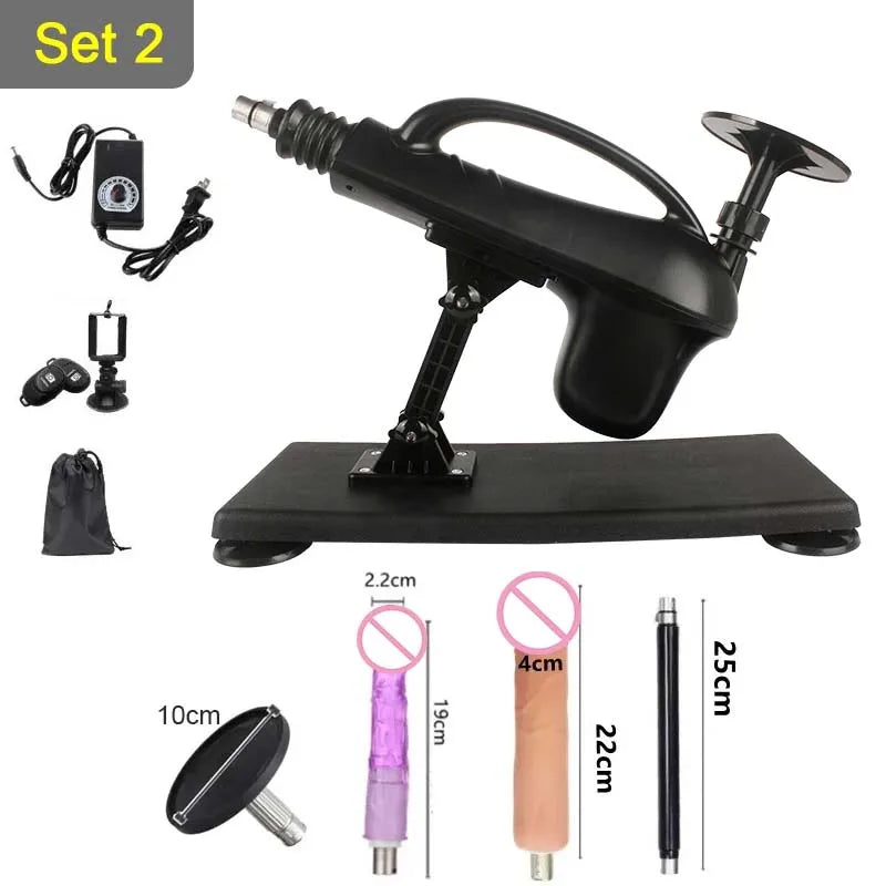 Sextoy - Machine sexuelle télescopique automatique à course de 45 mm, jouet sexuel féminin DIY 3XLR, machine sexuelle de masturbation pour hommes et femmes, 0 à 500 tr/min