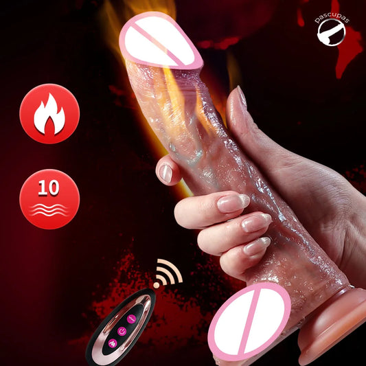 Gode réaliste, vibromasseur, masseur télescopique, télécommande, masturbation, grosse bite, anal, 18 jouets sexuels pour adultes