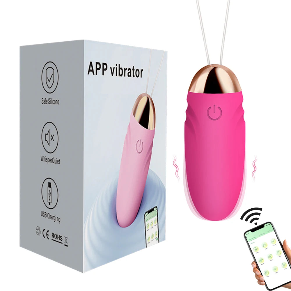 Vibromasseur gode sans fil avec application, stimulateur vaginal, point G, anal, œuf vibrant, culotte féminine, jouets sexuels portables pour femmes adultes