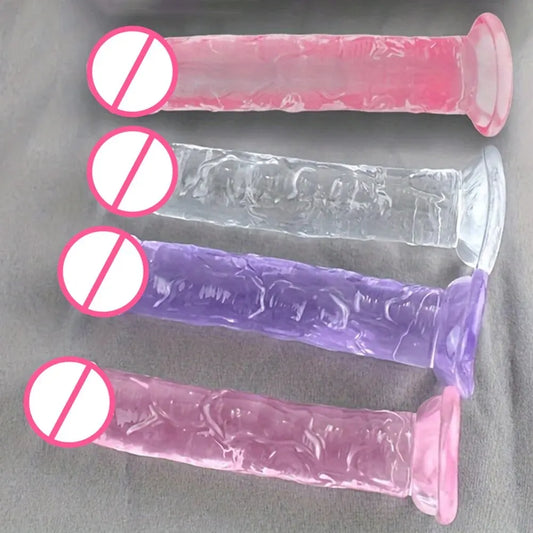 Sextoy - Gode souple à simulation manuelle, gode à ventouse multicolore, jouets sexuels, jouets sexy, jouets sexuels pour femmes, articles pour adultes pour la masturbation