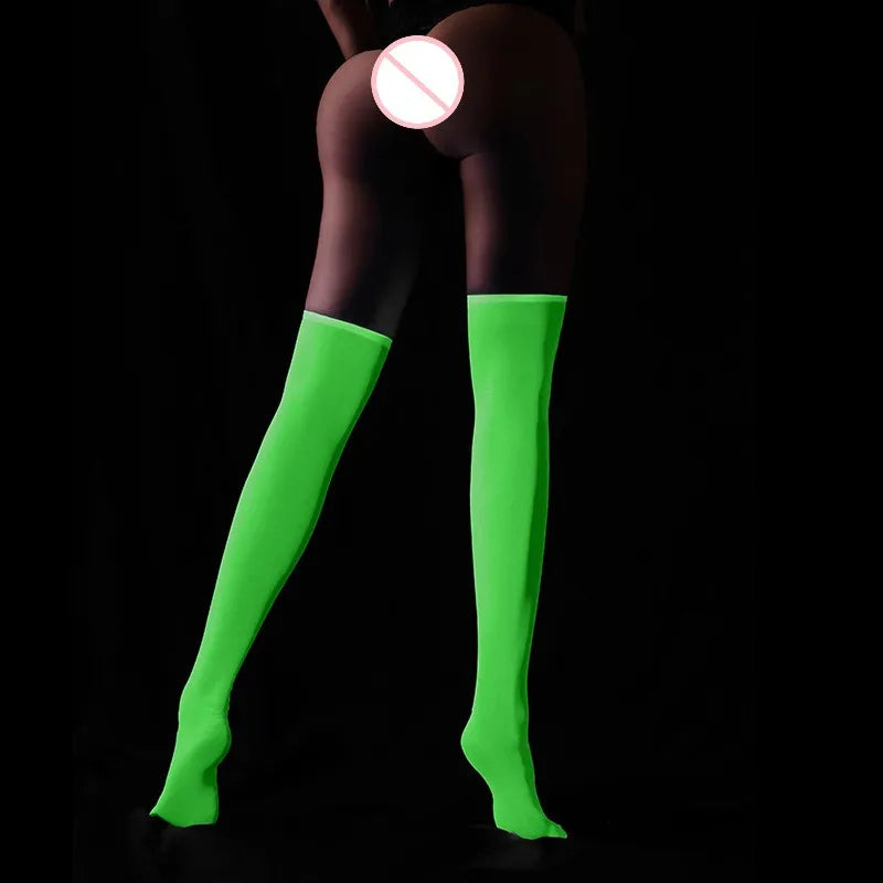 Lingerie érotique en résille lumineuse – Body sexy transparent ajouré, tenue en filet pour jeux de bondage, lingerie sensuelle